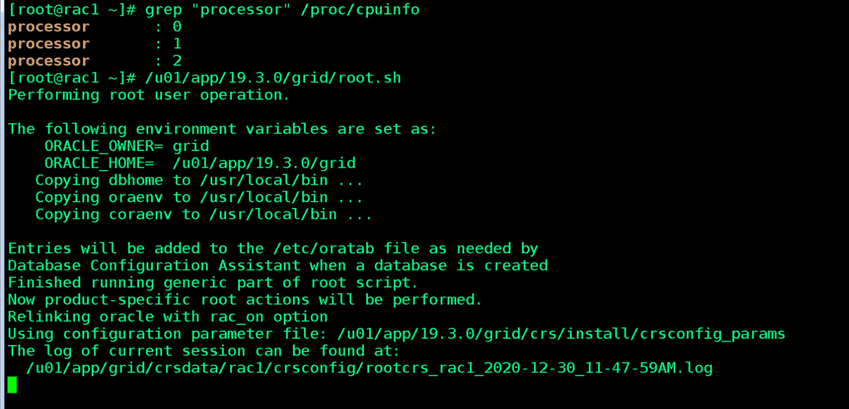 华为昆仑小型机安装linux 7 2 Oracle 19 3 Rac跑root Sh时报错clsrsc 732 墨天轮