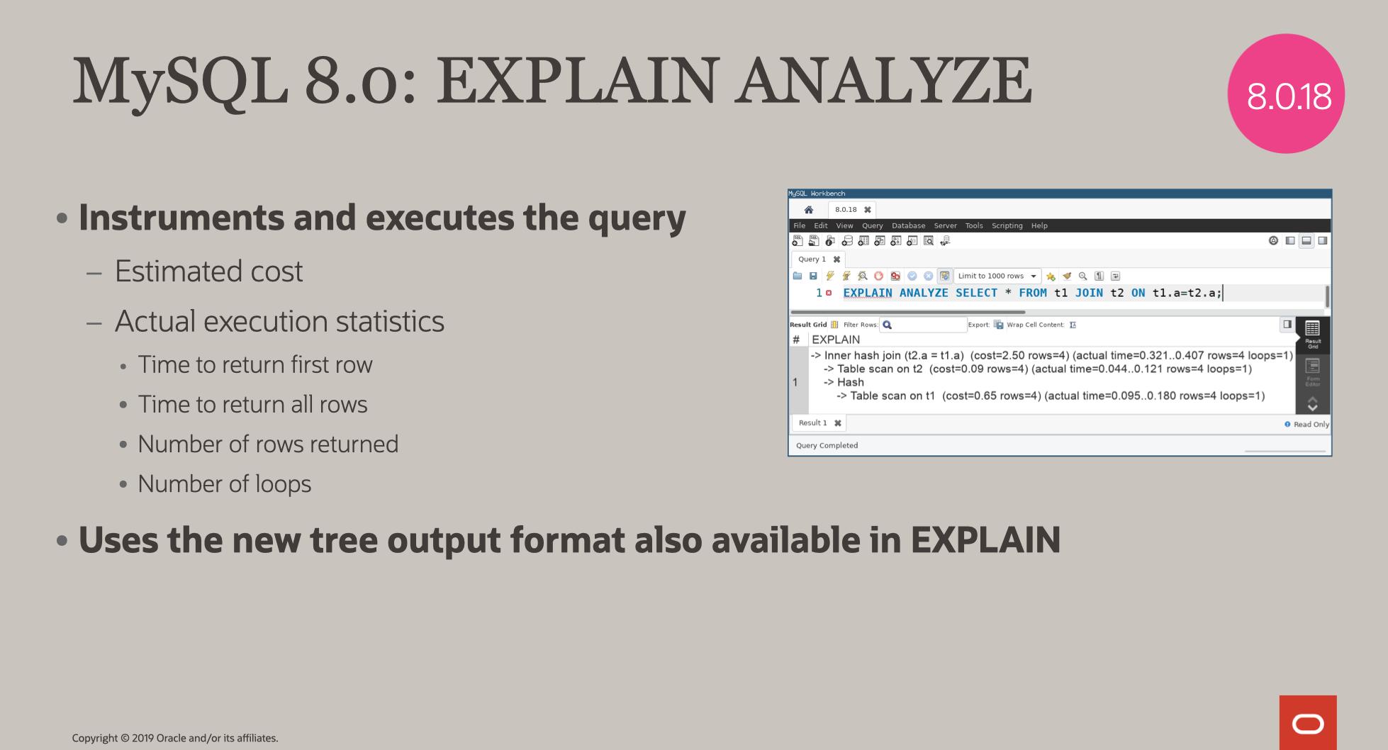 Oracle mysql hash join 