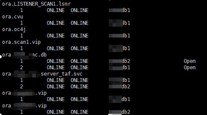 oracle 11g RAC crsctl status res -t 显示异常质询 - 墨天轮问答