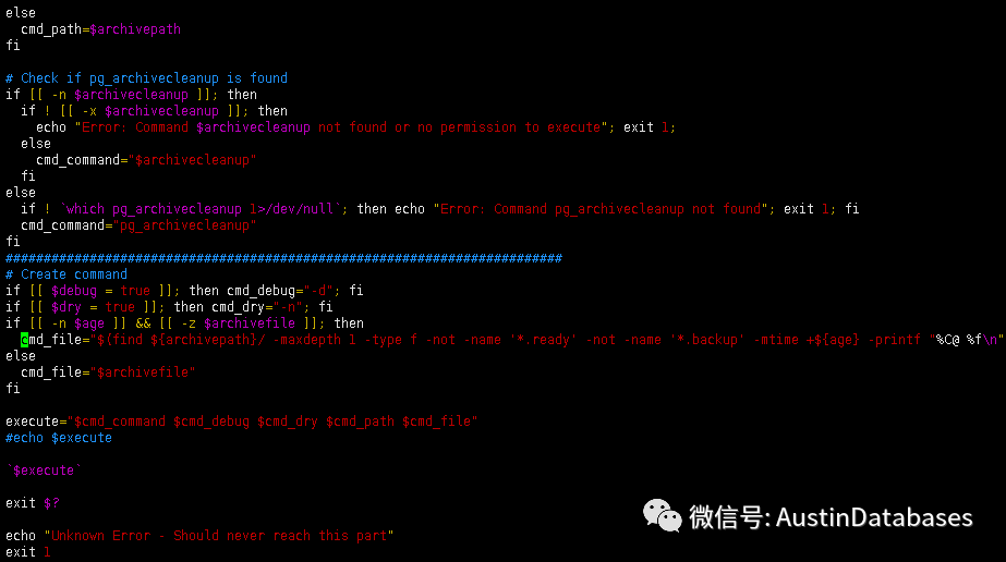 Postgresql pg archivecleanup archivelog 