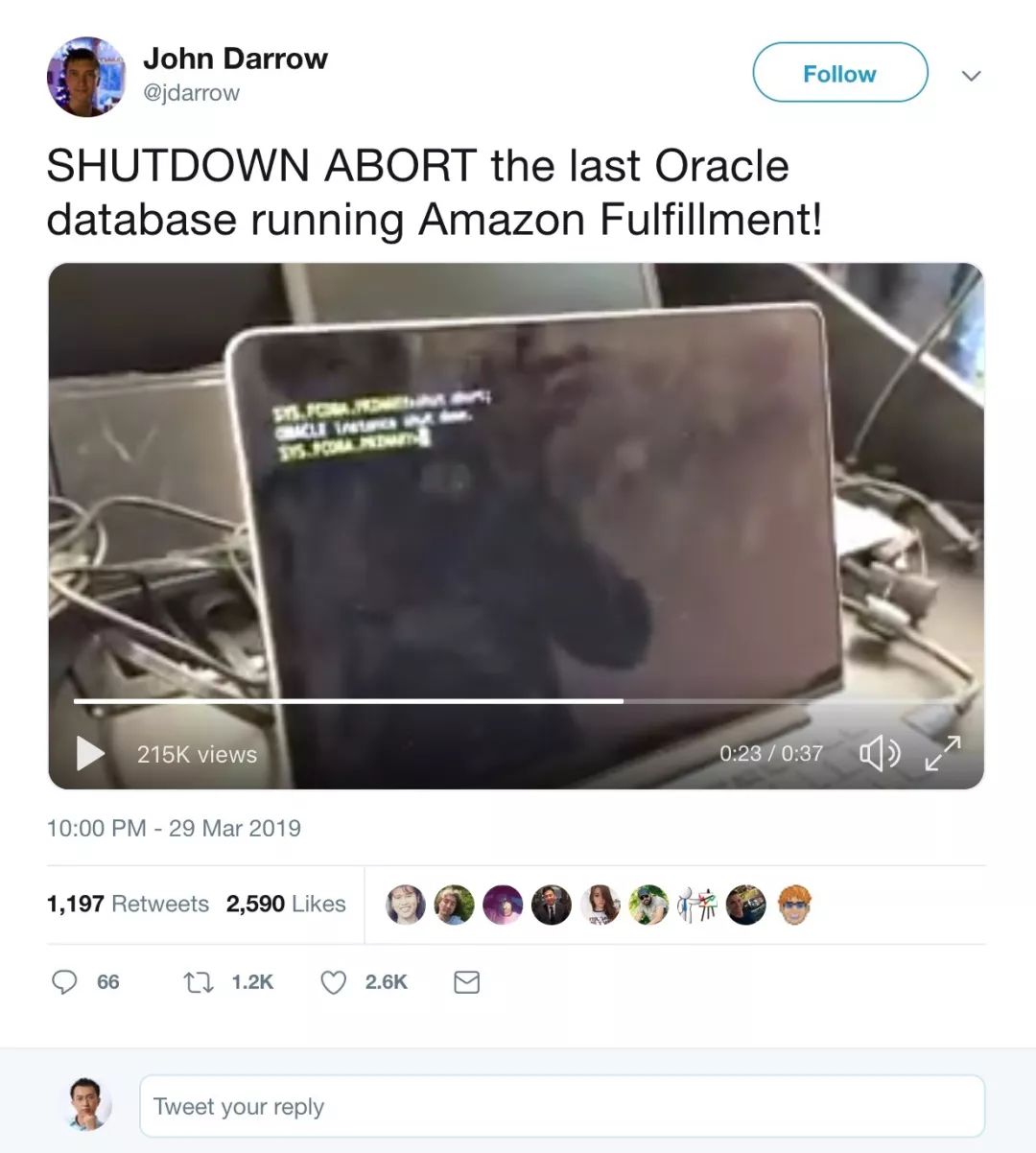 Shutdown Abort 亚马逊成功迁移物流业务中最后一个oracle数据库 墨天轮